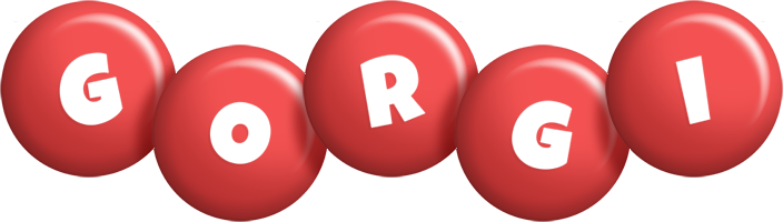 Gorgi candy-red logo