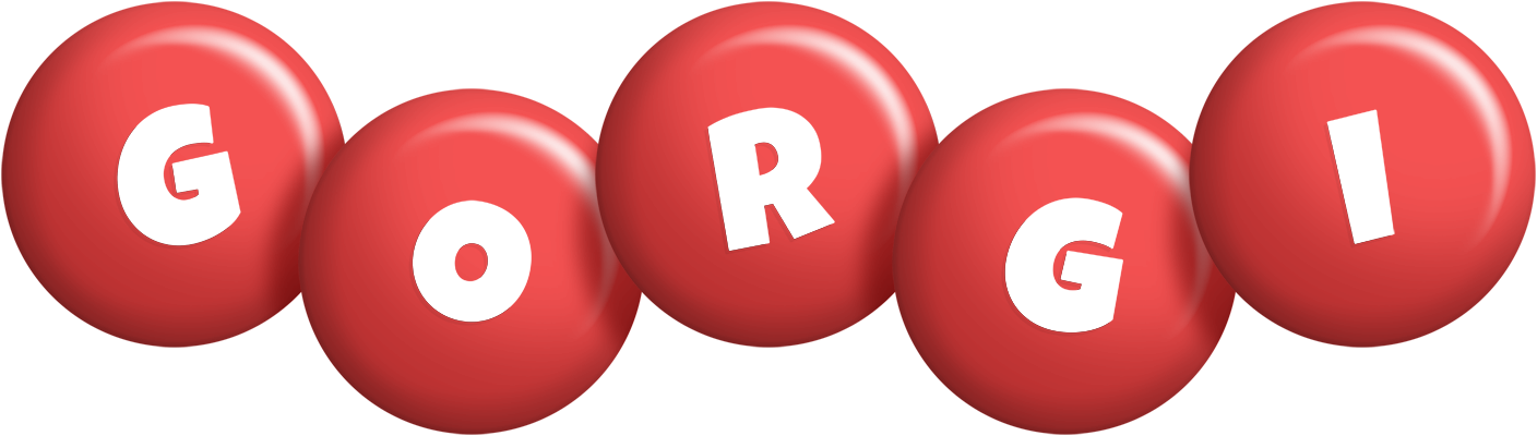 Gorgi candy-red logo