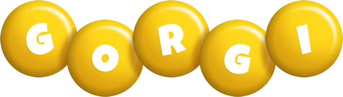 Gorgi candy-yellow logo