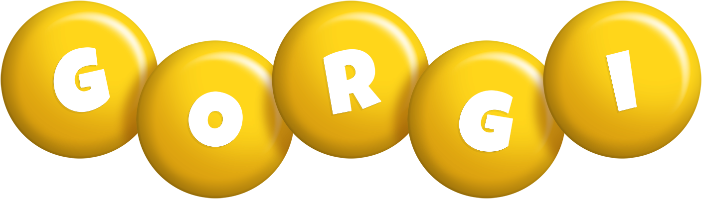 Gorgi candy-yellow logo