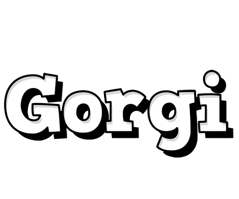 Gorgi snowing logo