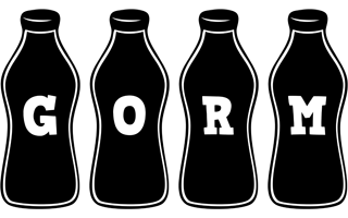 Gorm bottle logo