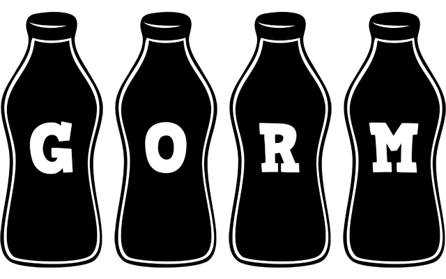 Gorm bottle logo