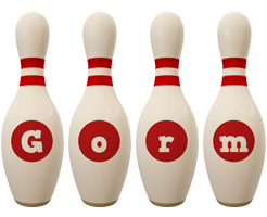 Gorm bowling-pin logo