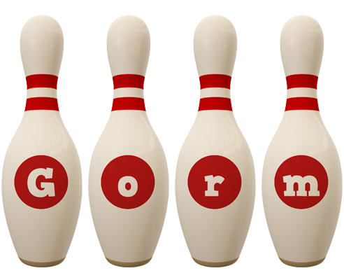 Gorm bowling-pin logo