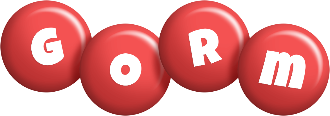 Gorm candy-red logo
