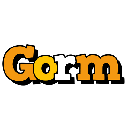 Gorm cartoon logo