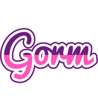 Gorm cheerful logo