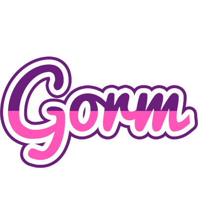 Gorm cheerful logo