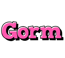 Gorm girlish logo