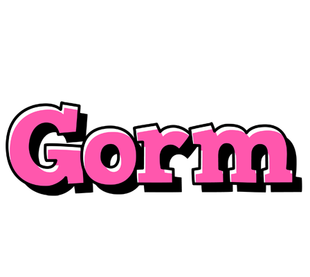 Gorm girlish logo