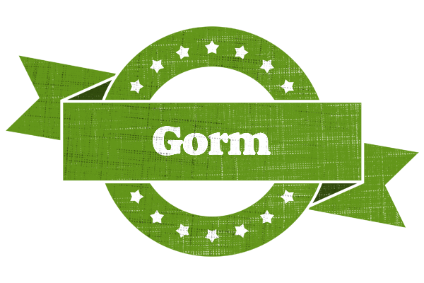 Gorm natural logo