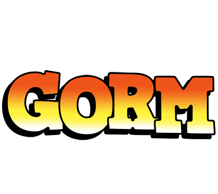 Gorm sunset logo