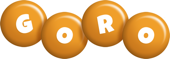 Goro candy-orange logo