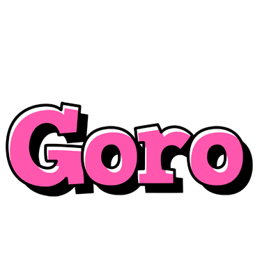 Goro girlish logo