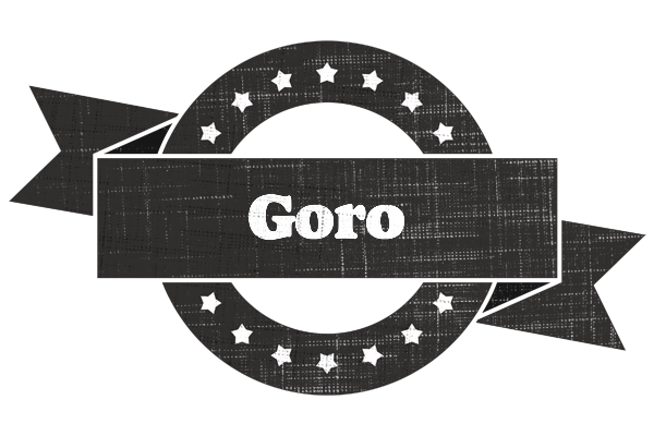 Goro grunge logo