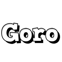 Goro snowing logo