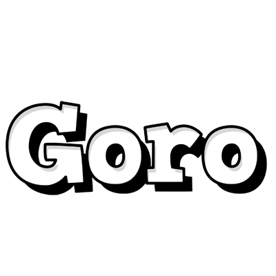 Goro snowing logo