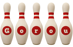 Gorou bowling-pin logo