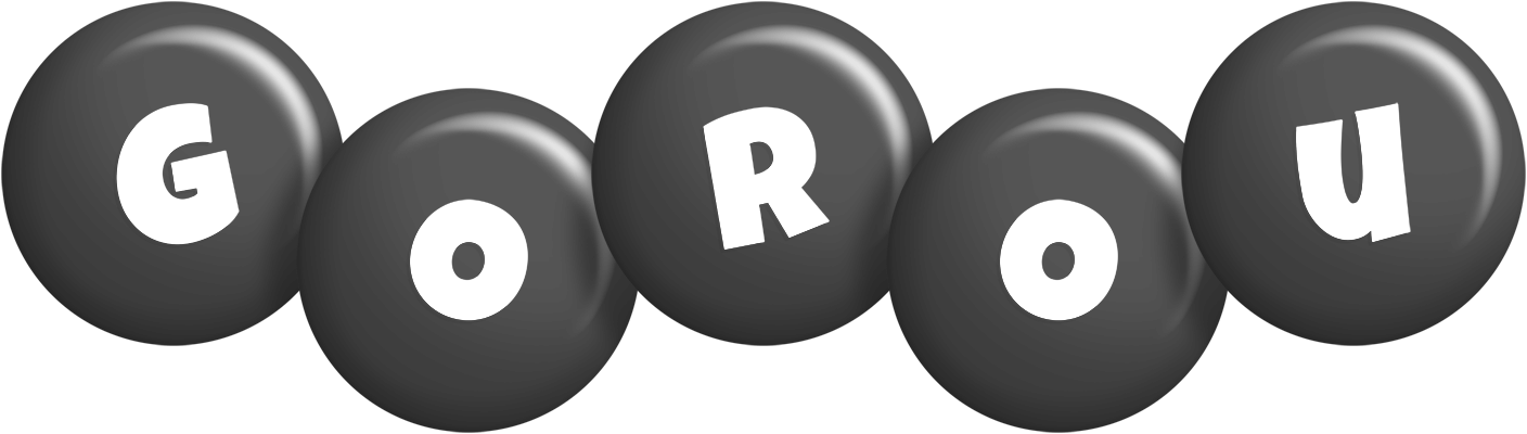 Gorou candy-black logo