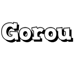 Gorou snowing logo