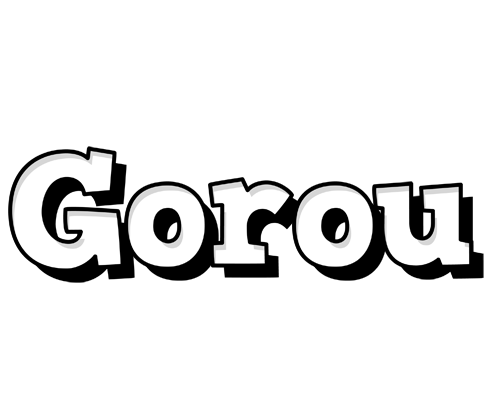Gorou snowing logo