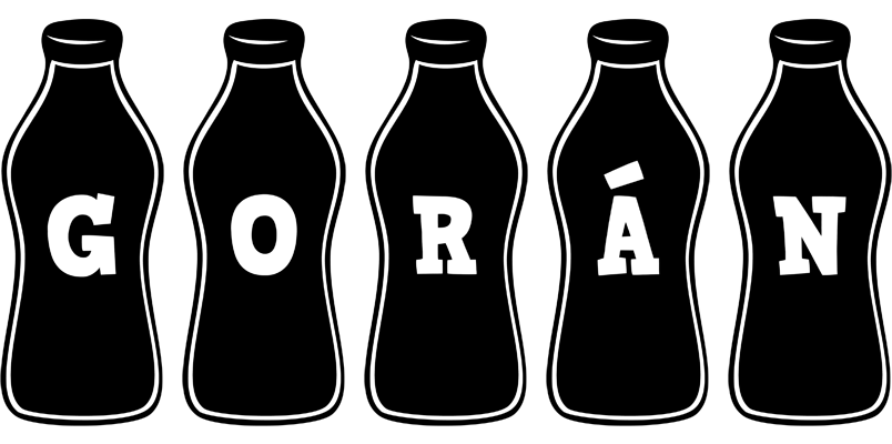 Gorán bottle logo