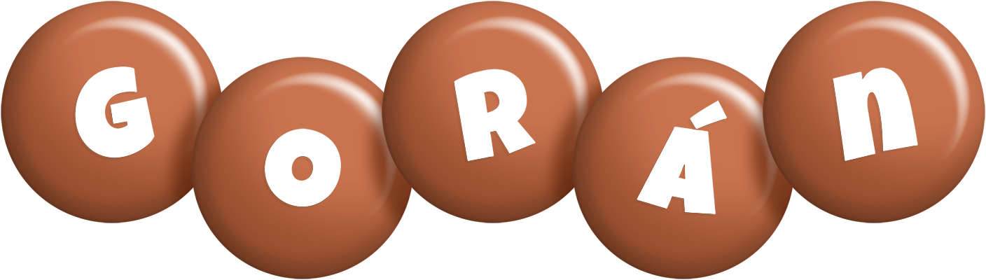 Gorán candy-brown logo