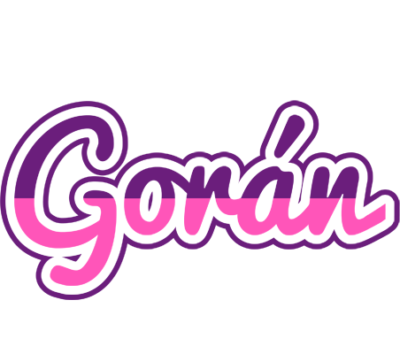 Gorán cheerful logo
