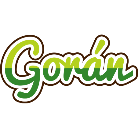 Gorán golfing logo