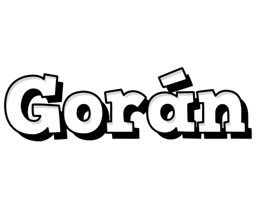 Gorán snowing logo