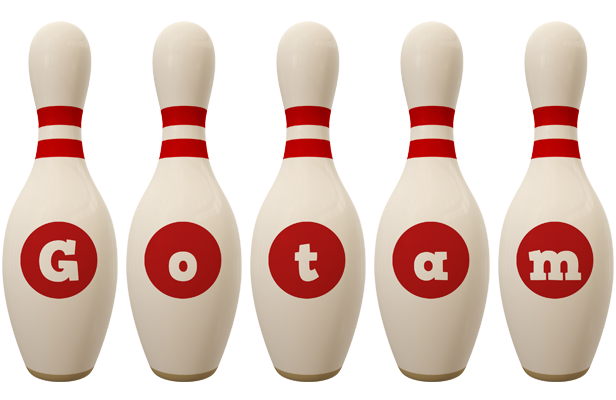Gotam bowling-pin logo