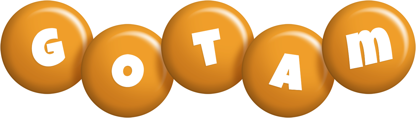 Gotam candy-orange logo