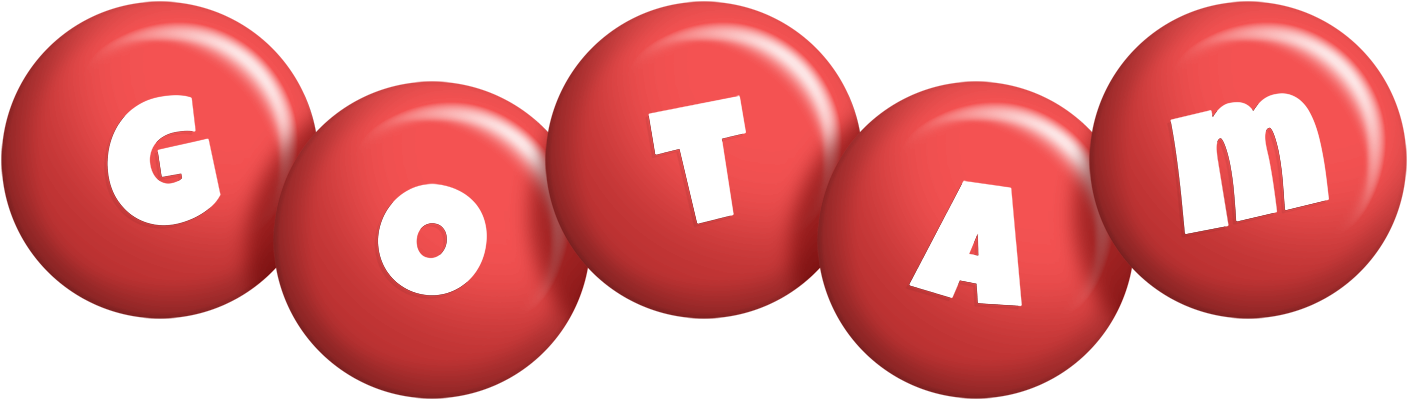 Gotam candy-red logo