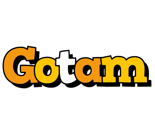 Gotam cartoon logo