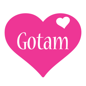 Gotam love-heart logo