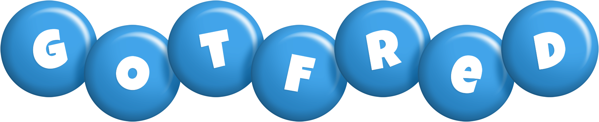 Gotfred candy-blue logo