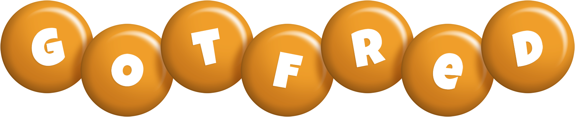 Gotfred candy-orange logo