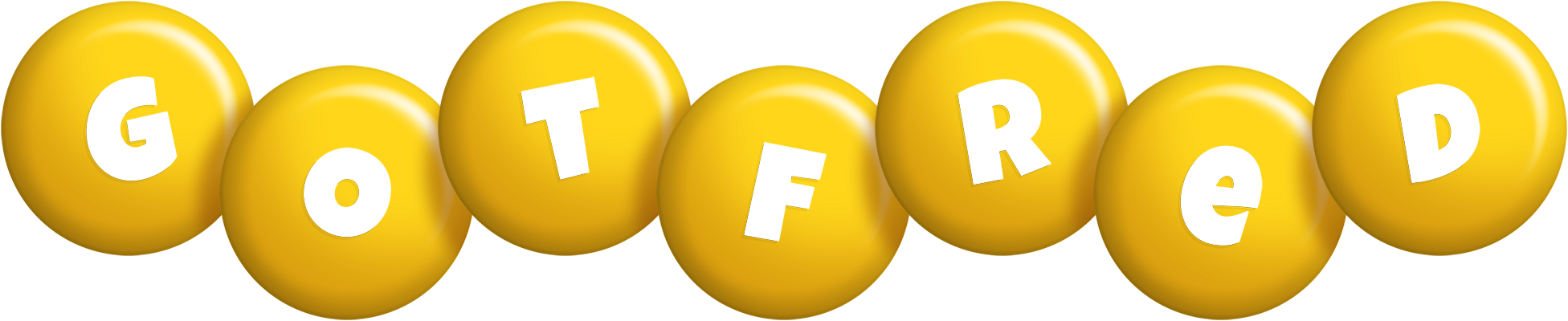 Gotfred candy-yellow logo