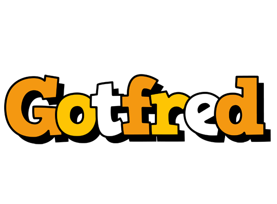 Gotfred cartoon logo