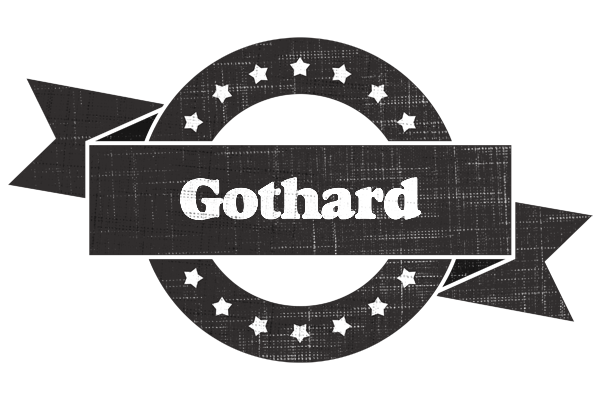 Gothard grunge logo