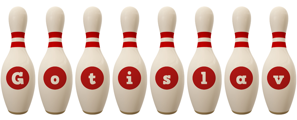 Gotislav bowling-pin logo