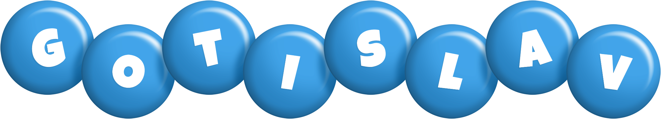 Gotislav candy-blue logo