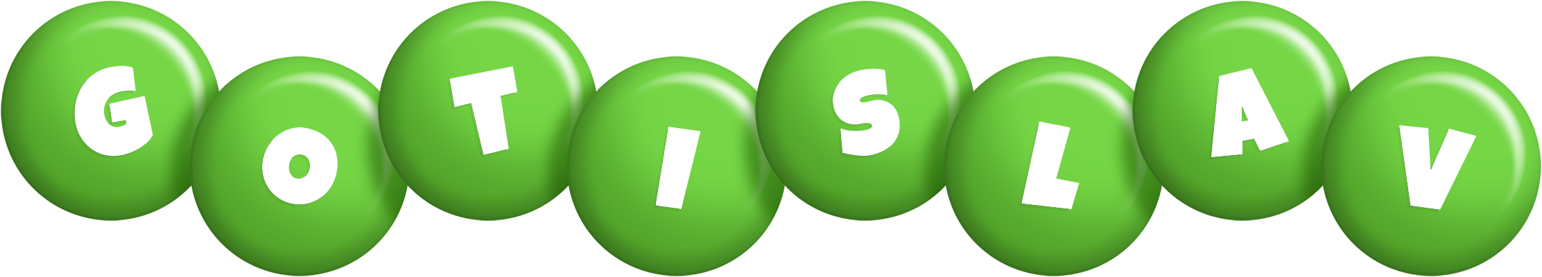 Gotislav candy-green logo