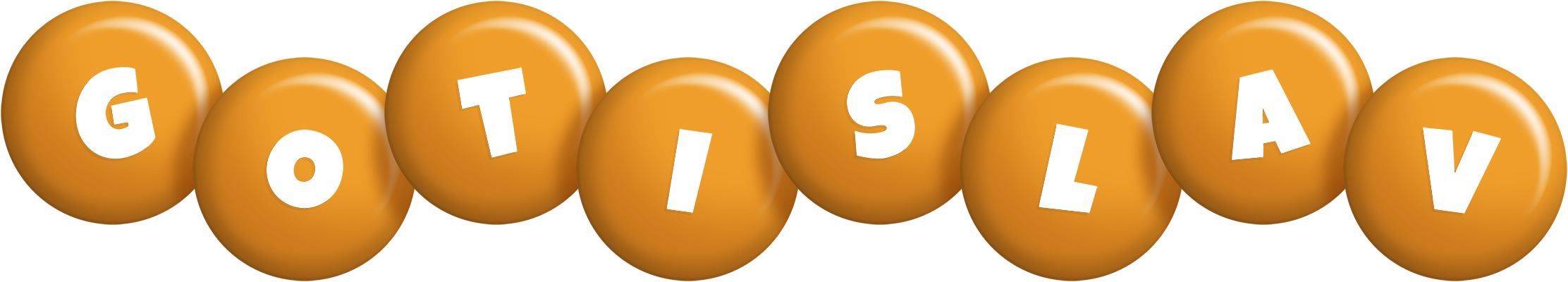 Gotislav candy-orange logo