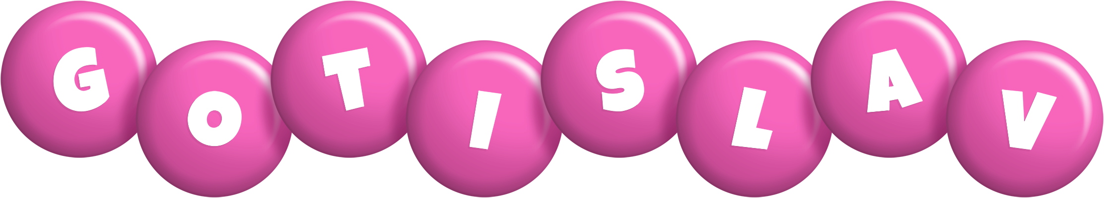 Gotislav candy-pink logo