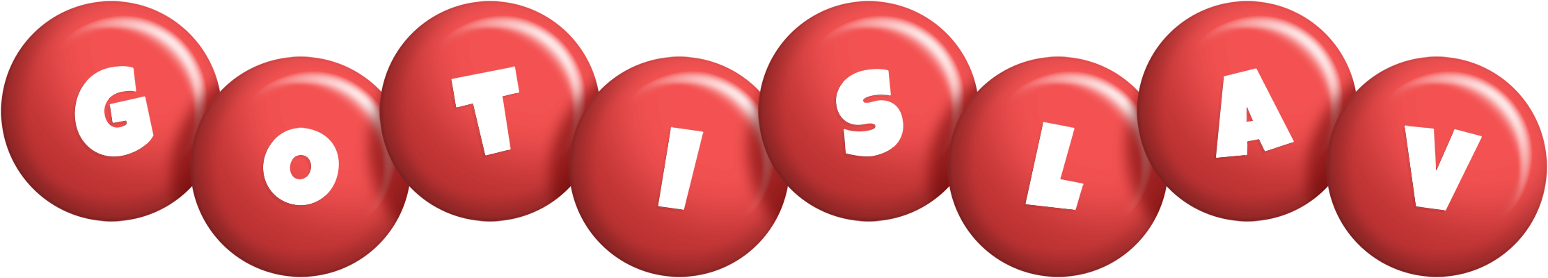 Gotislav candy-red logo