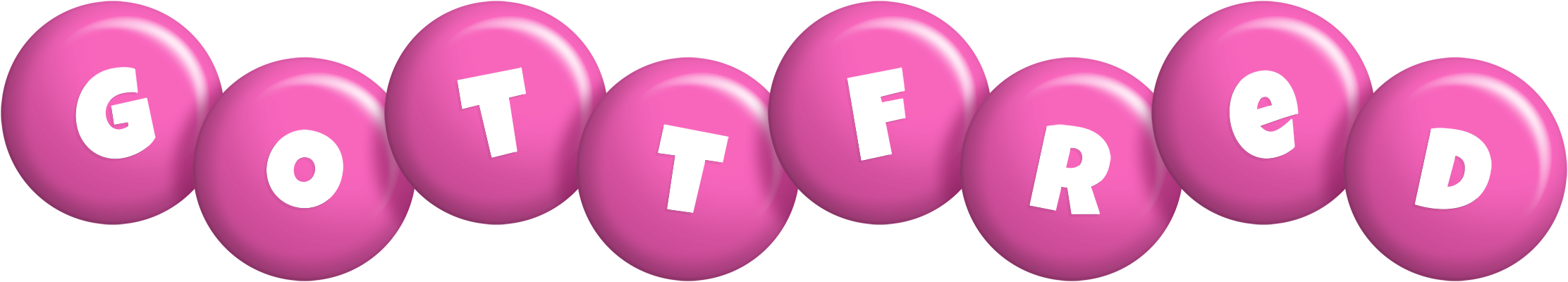 Gottfred candy-pink logo