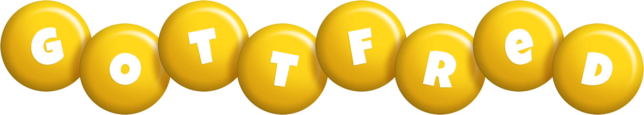 Gottfred candy-yellow logo