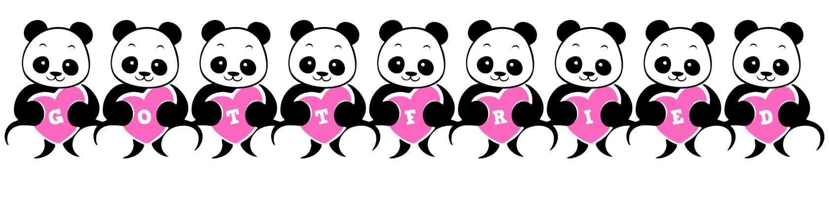 Gottfried love-panda logo